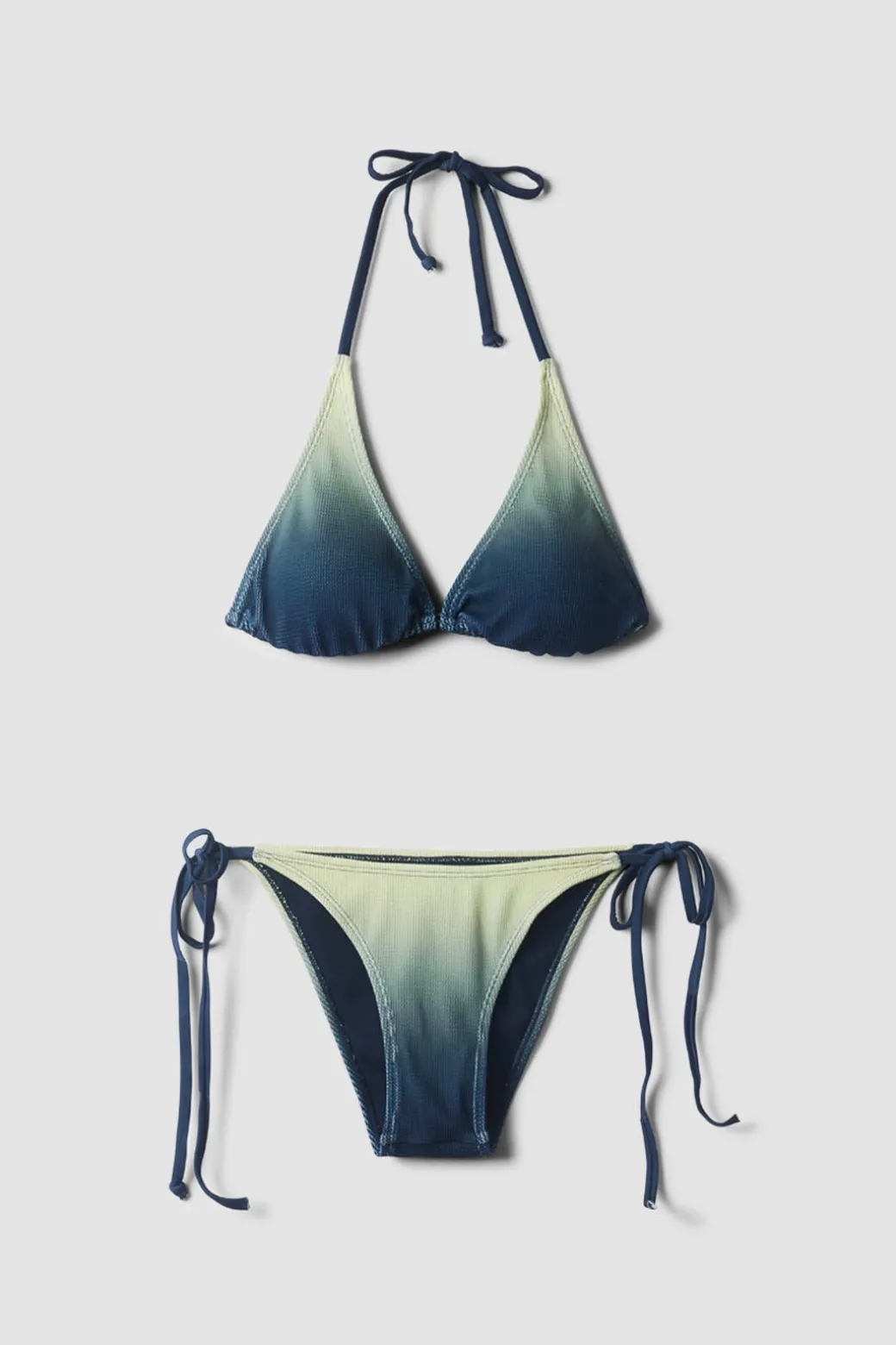 BIKINI MUJER CRINKLE FADE NAVY