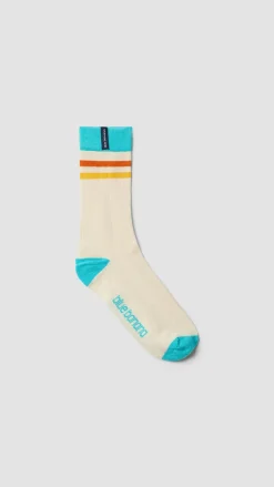 CALCETINES STRIPES ECRU
