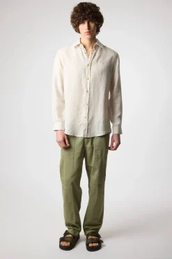 CAMISA DE LINO ECRU
