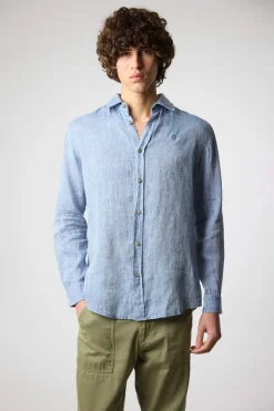 CAMISA DE LINO INDIGO BLUE
