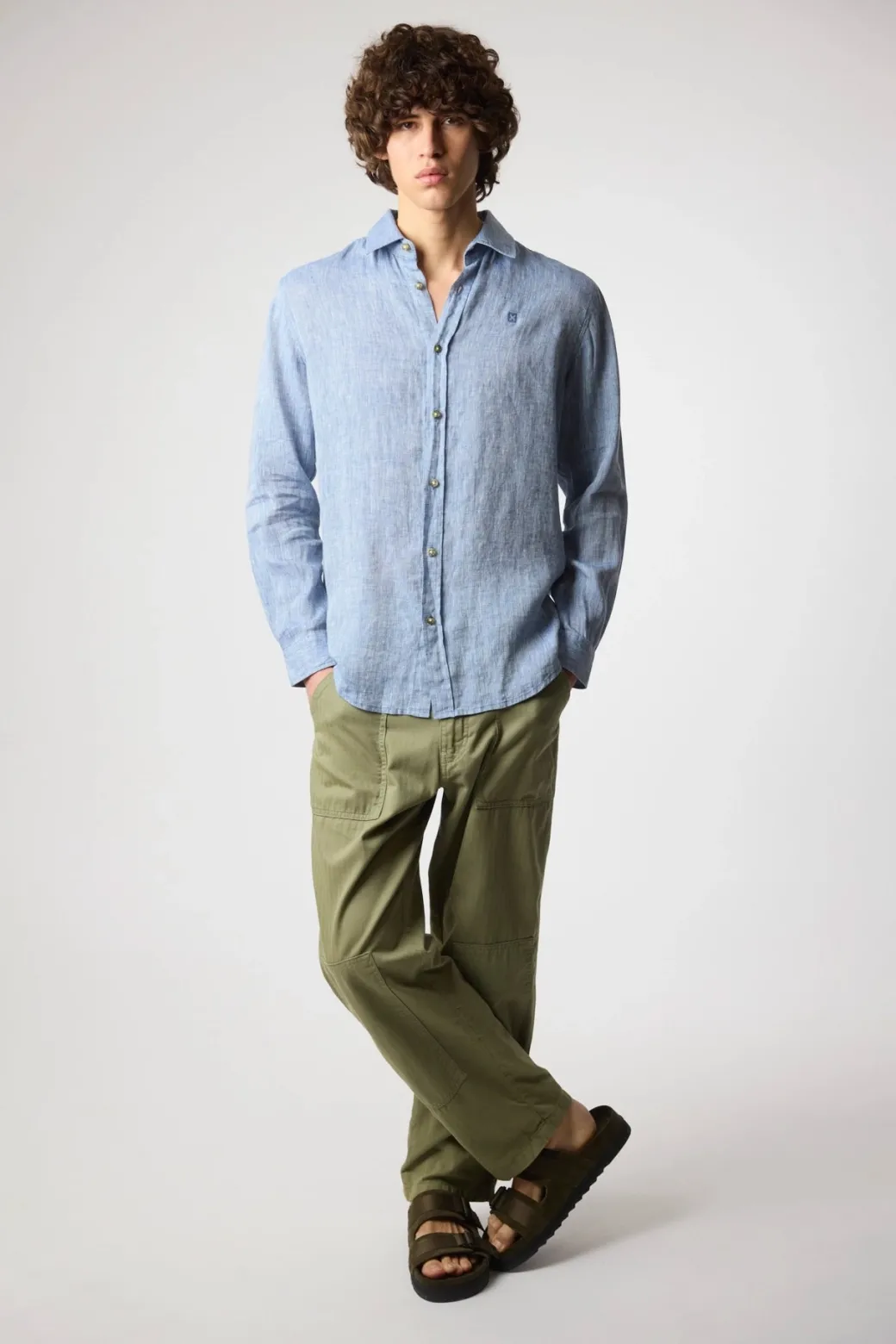 CAMISA DE LINO INDIGO BLUE