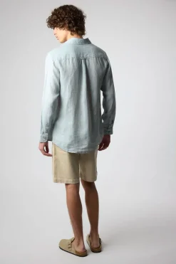 CAMISA DE LINO VERDE