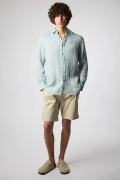 CAMISA DE LINO VERDE