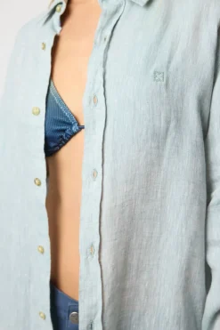 CAMISA DE LINO VERDE