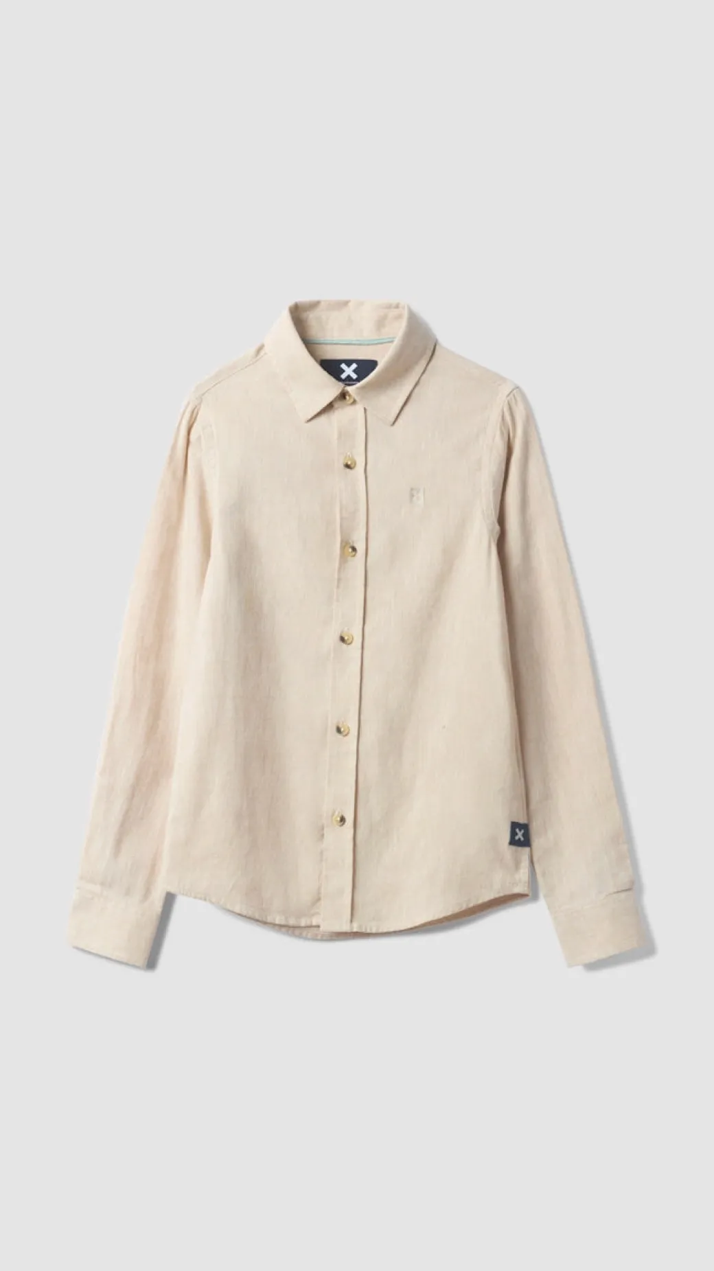 CAMISA KIDS DE LINO ECRU