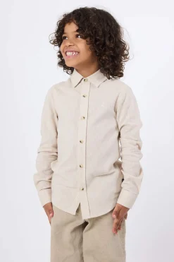 CAMISA KIDS DE LINO ECRU
