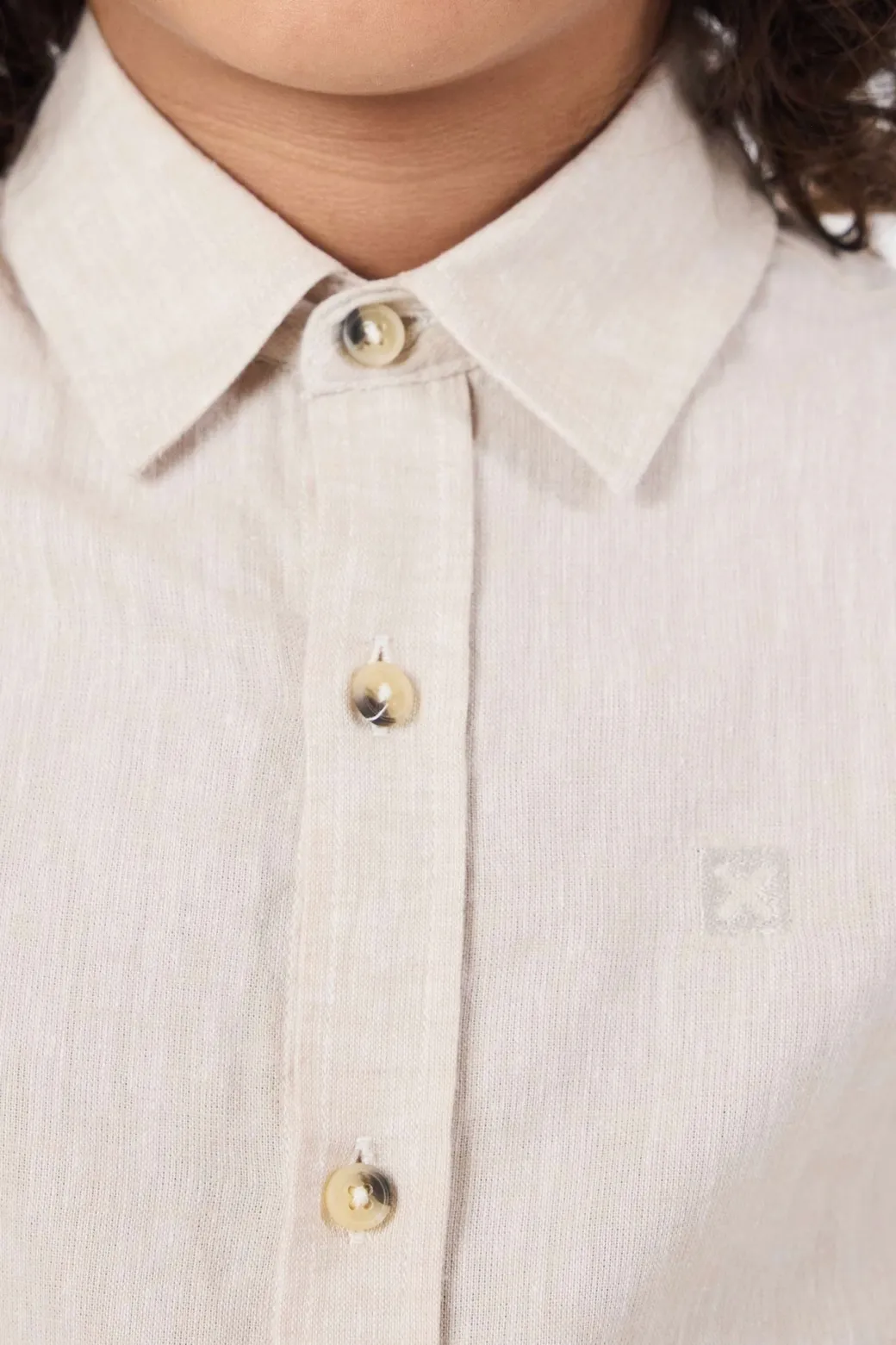 CAMISA KIDS DE LINO ECRU