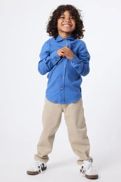 CAMISA KIDS DE LINO INDIGO BLUE