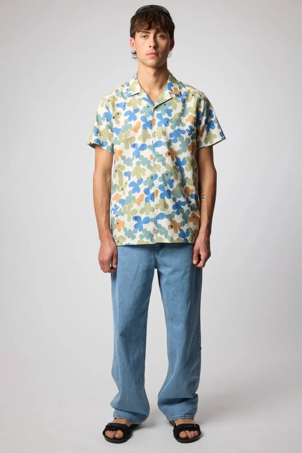 CAMISA MANGA CORTA BUBBLE SKY BLUE