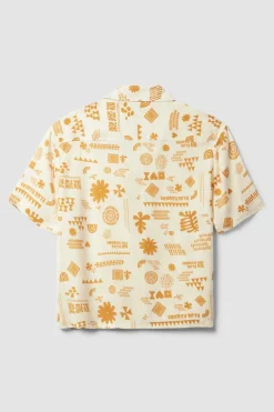 CAMISA MANGA CORTA MUJER TILE ECRU