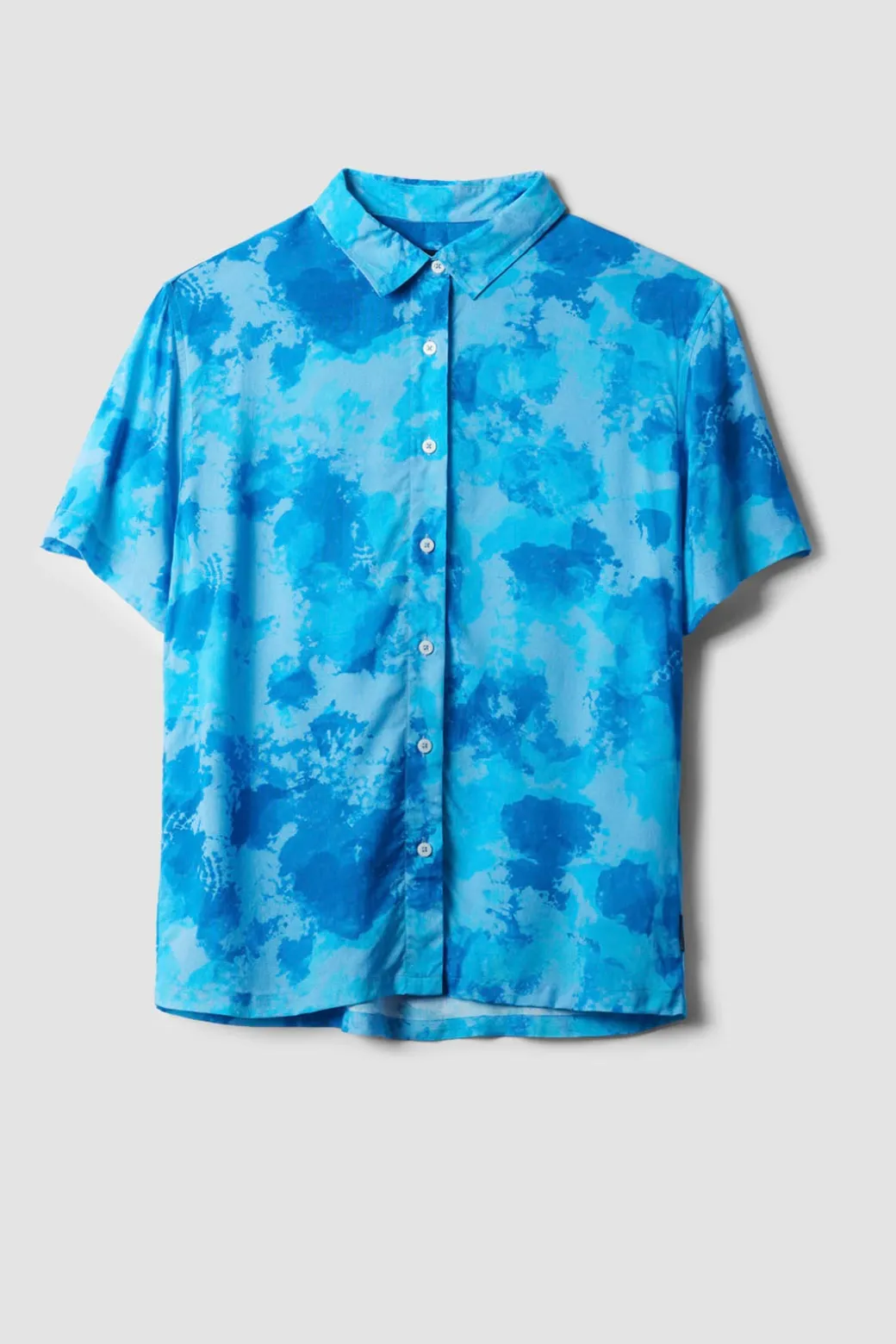 CAMISA MANGA CORTA MUJER LUCÍA AZUL