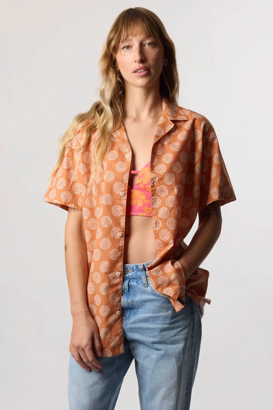 CAMISA MANGA CORTA URCHIN BRICK