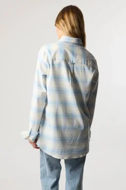 CAMISA PLAID SUMMER INDIGO BLUE