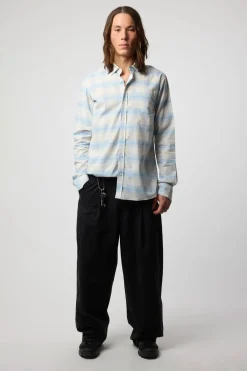 CAMISA PLAID SUMMER INDIGO BLUE