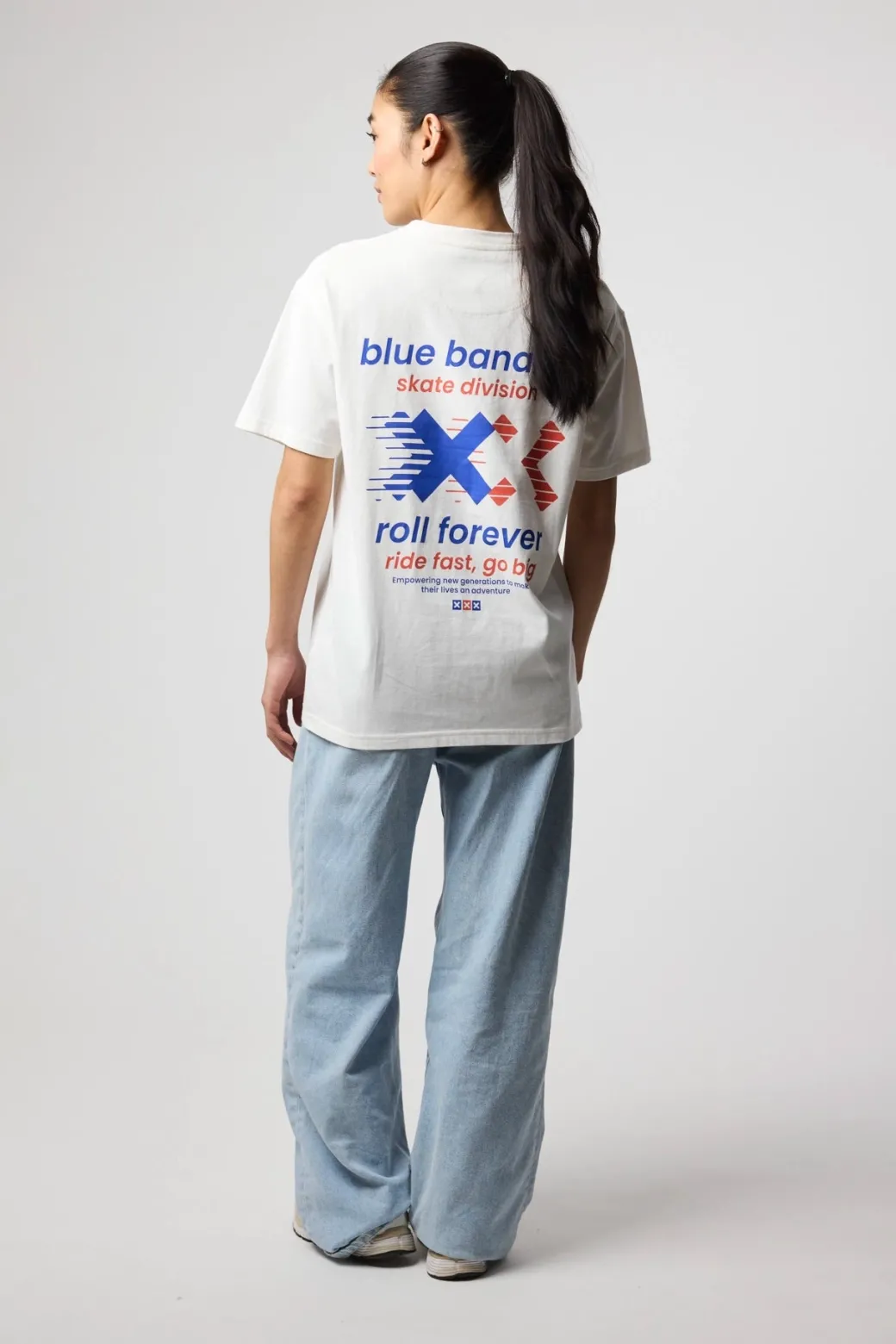CAMISETA BLOCK BLANCO ROTO