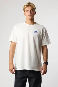 CAMISETA BLOCK BLANCO ROTO