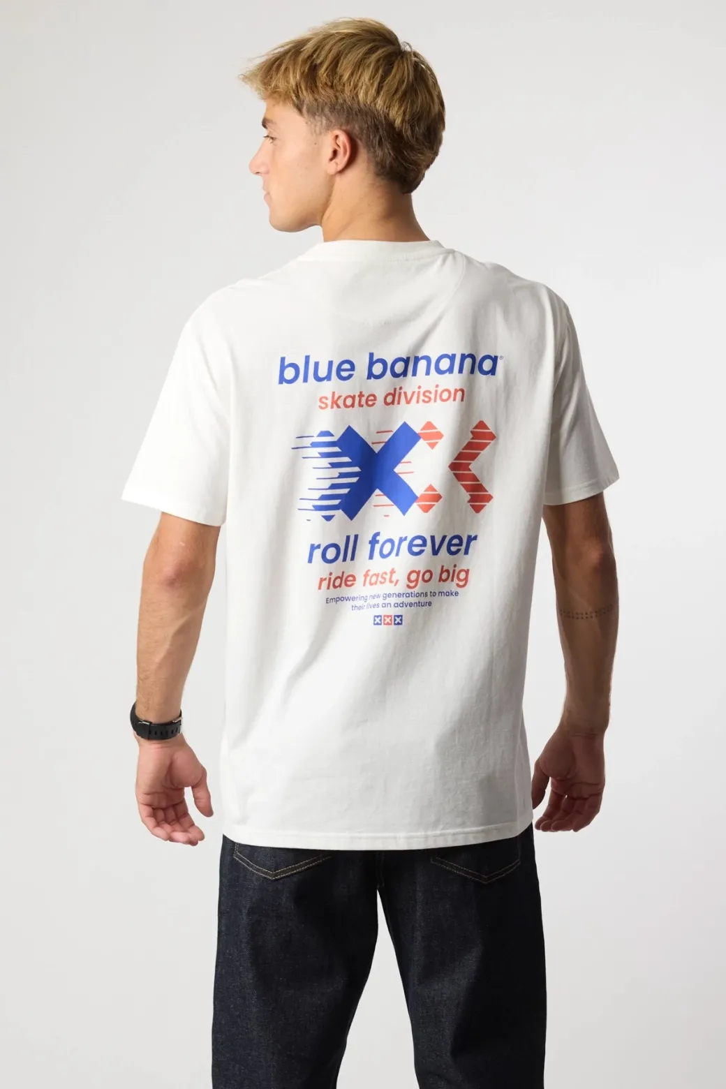 CAMISETA BLOCK BLANCO ROTO