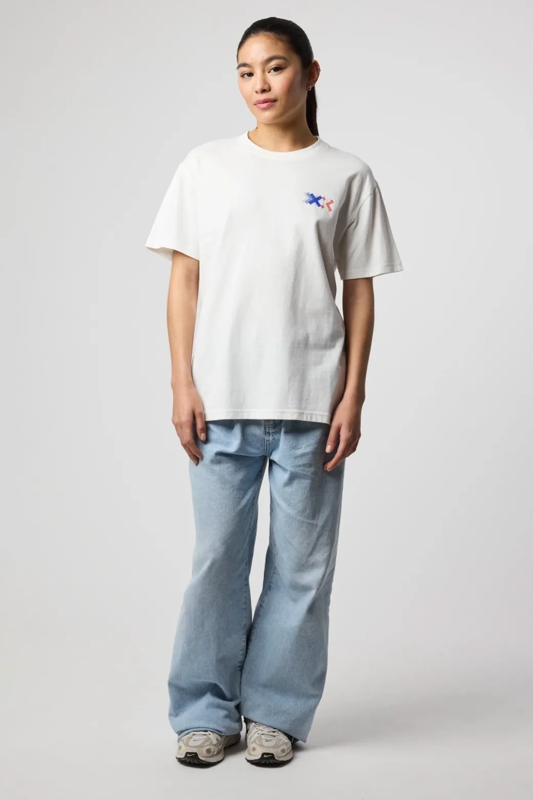 CAMISETA BLOCK BLANCO ROTO