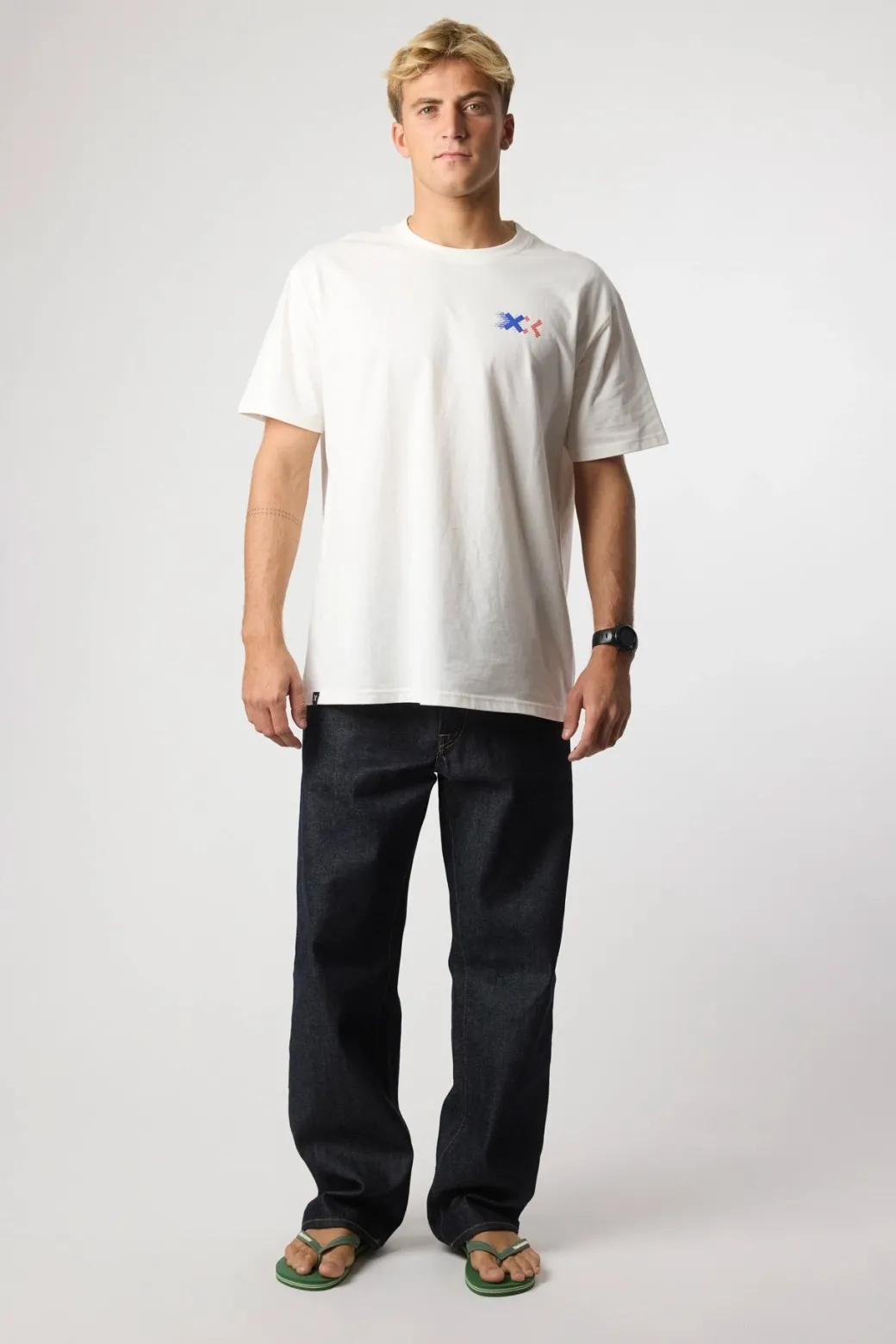 CAMISETA BLOCK BLANCO ROTO