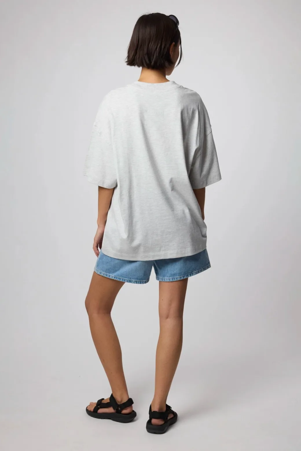CAMISETA HEART POCKET LIGHT GREY MELANGE