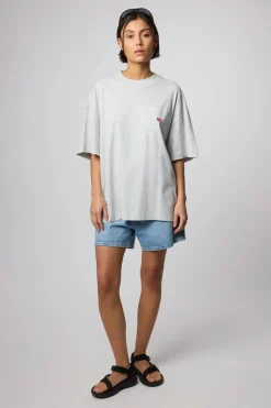 CAMISETA HEART POCKET LIGHT GREY MELANGE