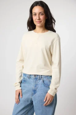 CAMISETA MANGA LARGA BASIC PREMIUM CRD BLANCO ROTO