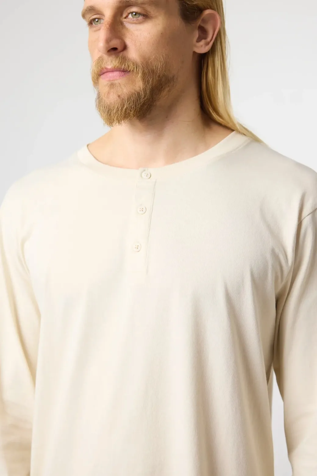 CAMISETA MANGA LARGA BASIC PREMIUM CRD BLANCO ROTO
