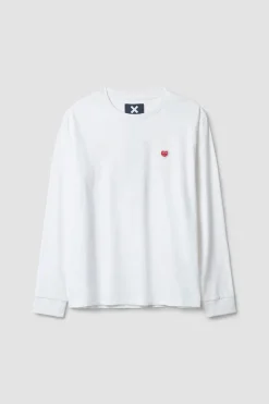CAMISETA MANGA LARGA HEART BLANCA
