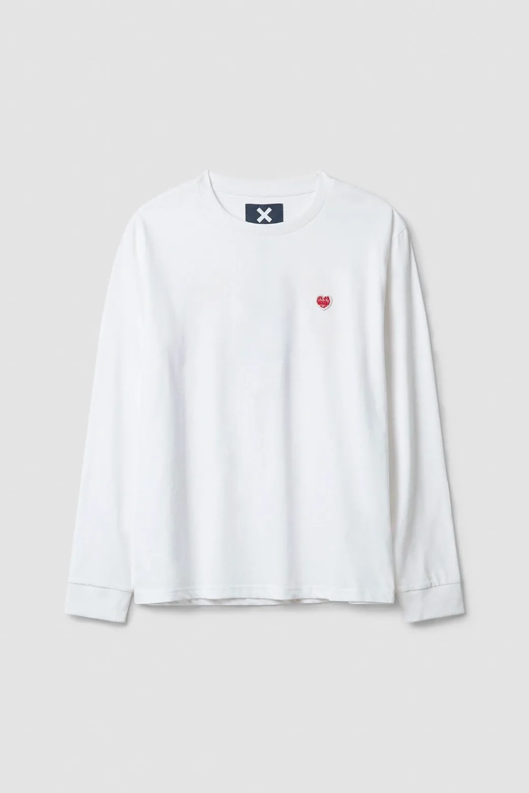 CAMISETA MANGA LARGA HEART BLANCA