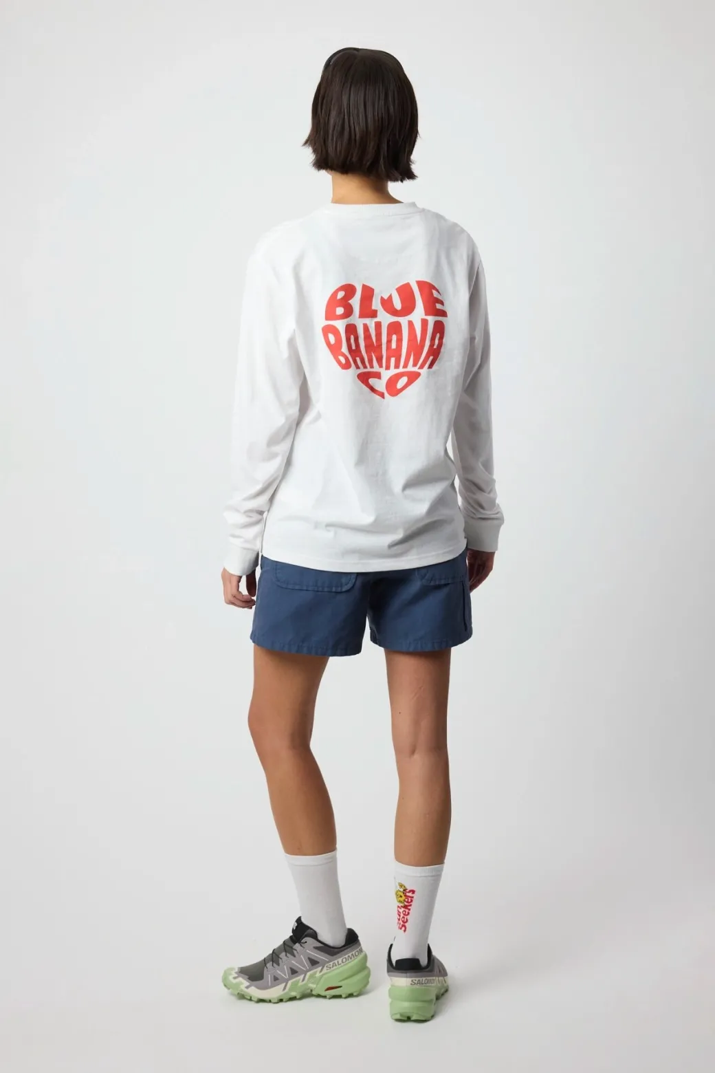 CAMISETA MANGA LARGA HEART BLANCA