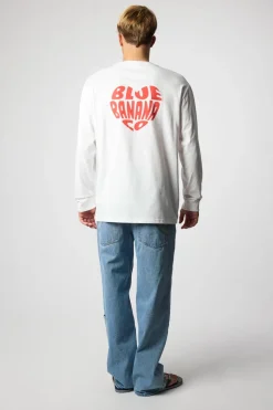 CAMISETA MANGA LARGA HEART BLANCA