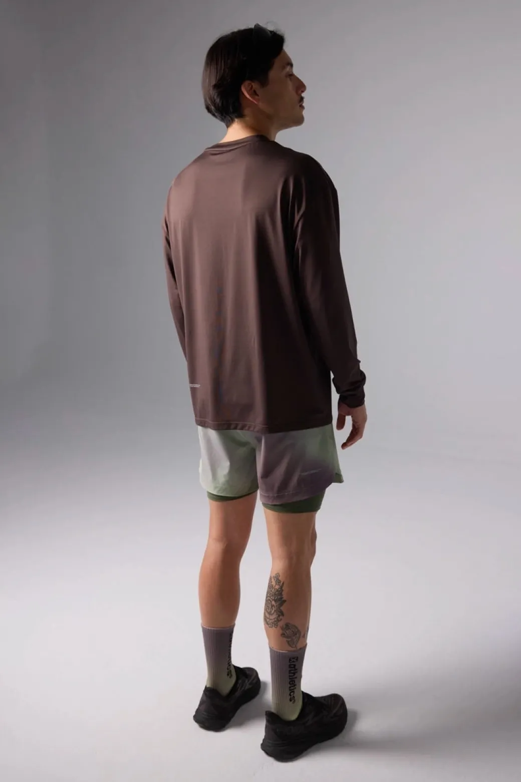 CAMISETA MANGA LARGA TRAIN SOLID BROWN