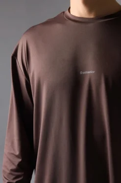 CAMISETA MANGA LARGA TRAIN SOLID BROWN