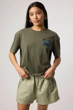 CAMISETA MUJER CLASSIC CAQUI