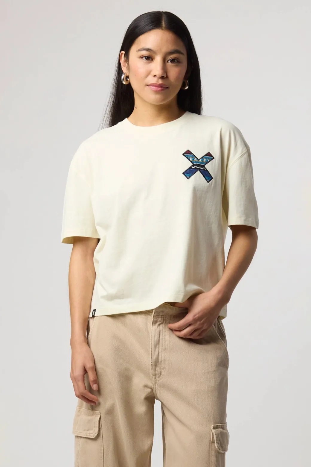 CAMISETA MUJER CLASSIC CREMA
