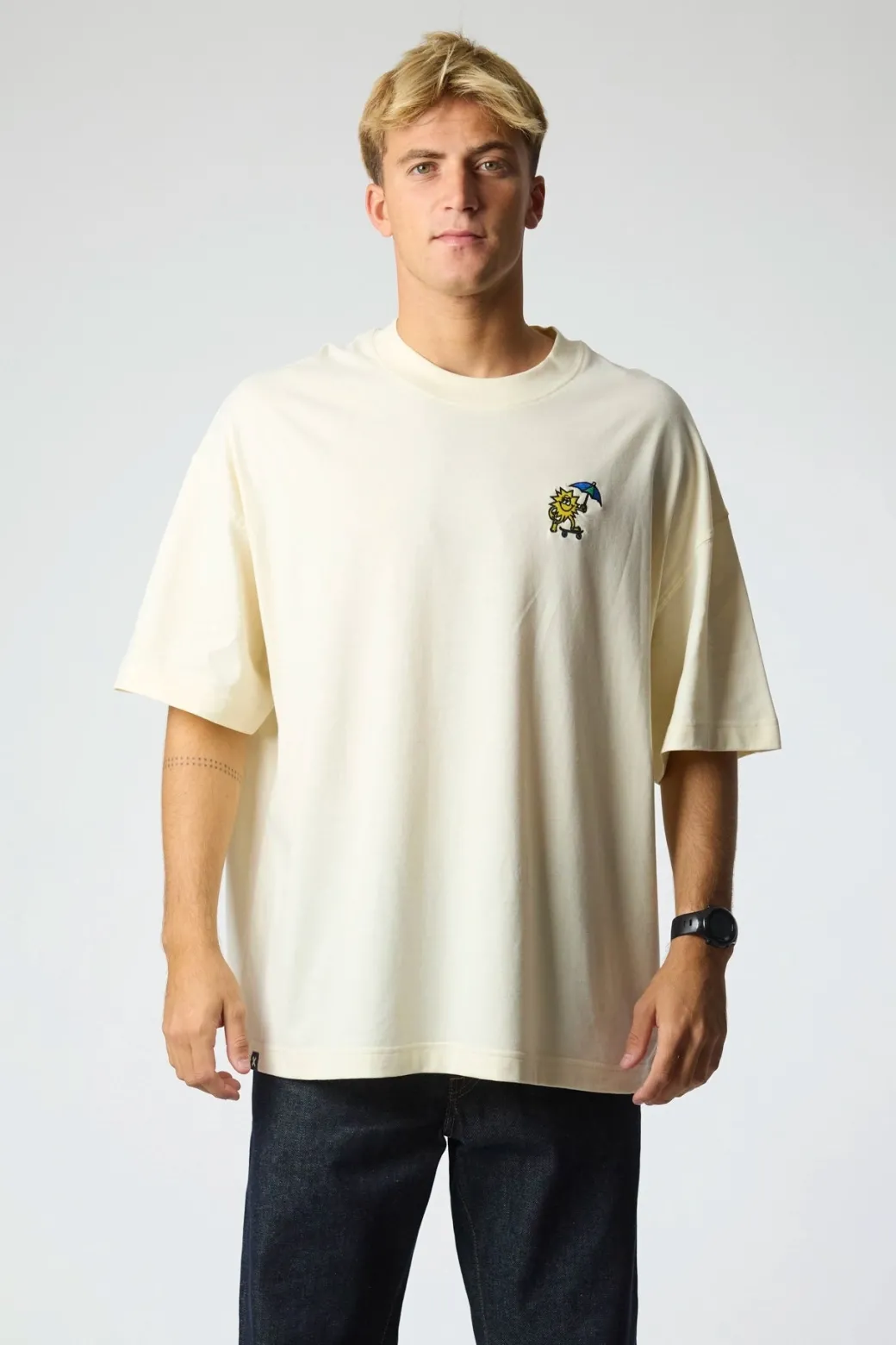 CAMISETA QUILT CREMA