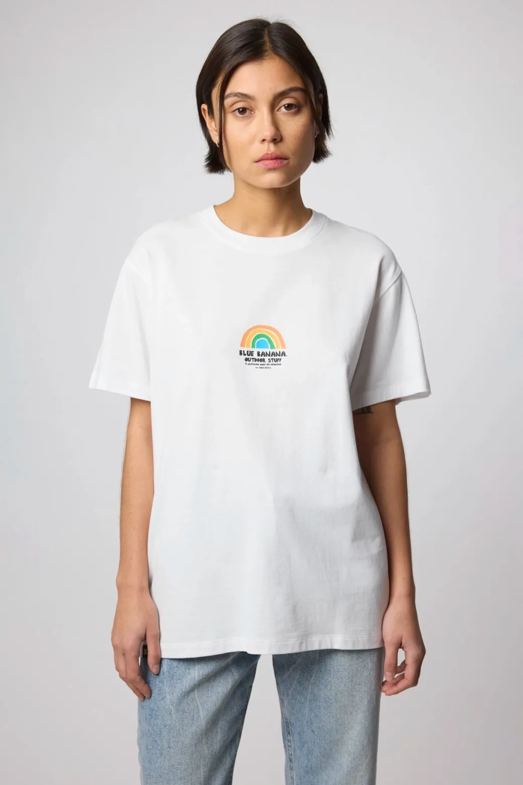 CAMISETA RAINBOW BLANCA