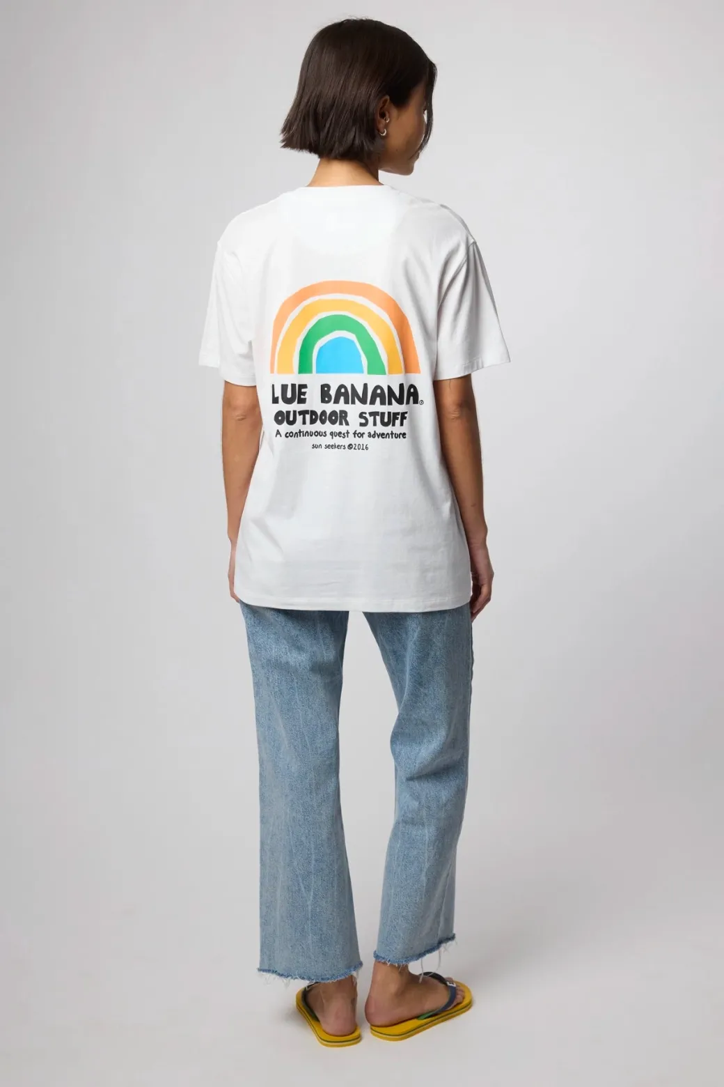 CAMISETA RAINBOW BLANCA