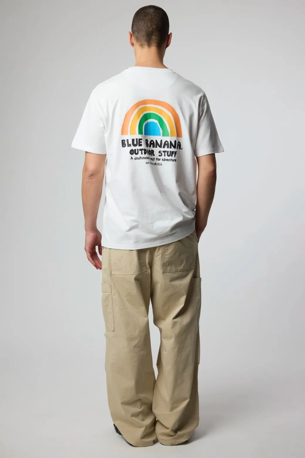 CAMISETA RAINBOW BLANCA