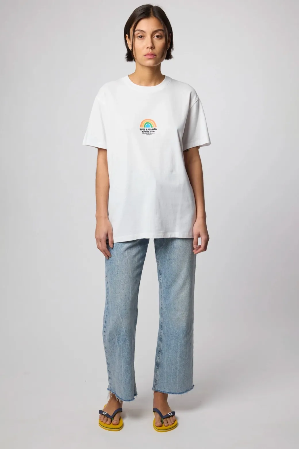CAMISETA RAINBOW BLANCA
