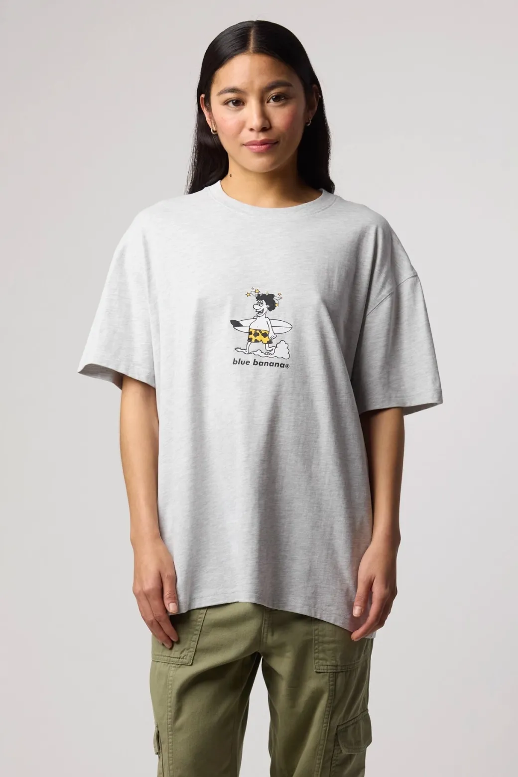 CAMISETA WIPEOUT LIGHT GREY MELANGE
