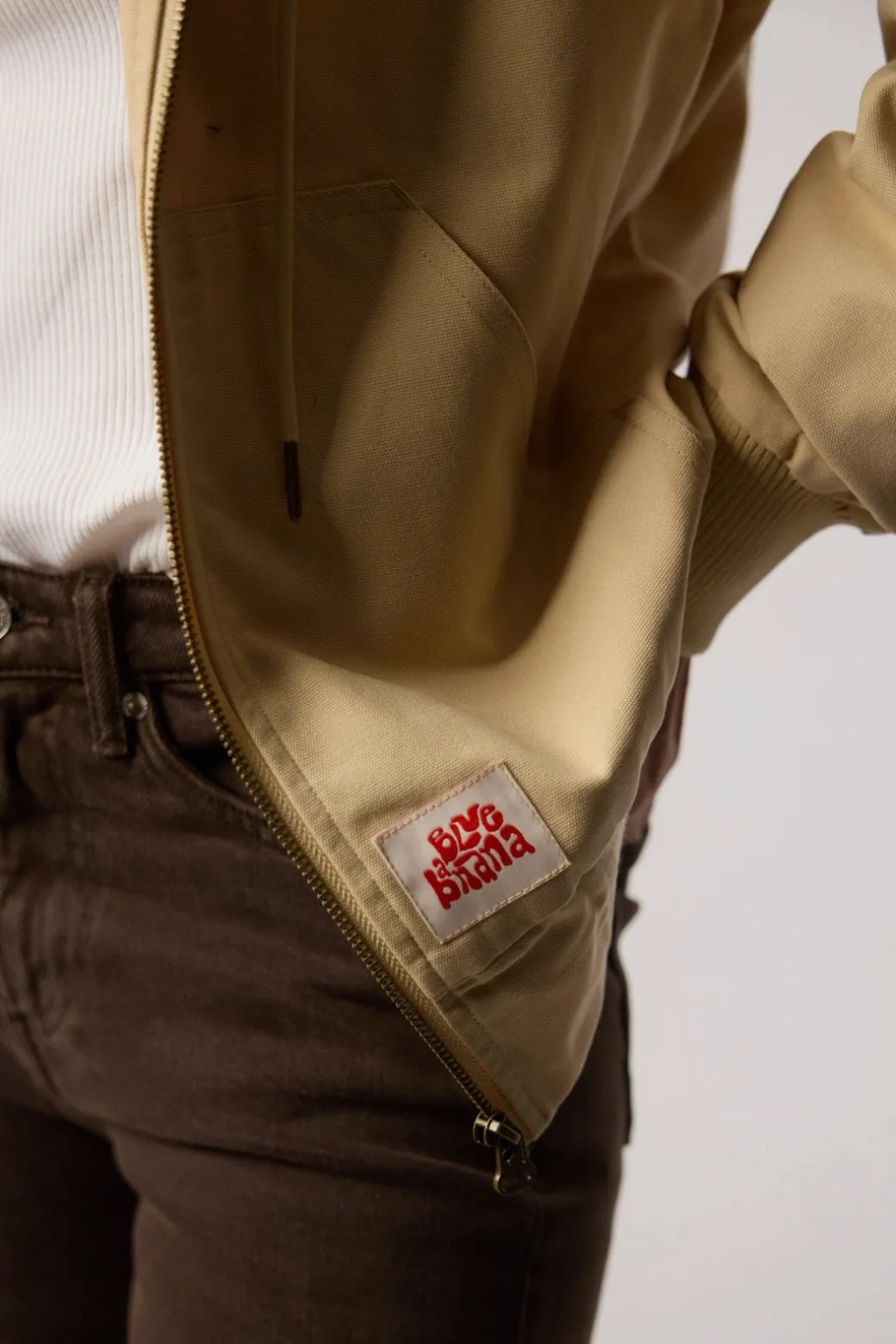 CHAQUETA CANVAS BEIGE