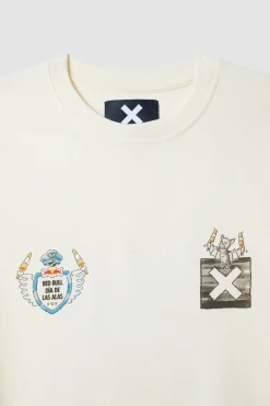 CREAM RED BULL TEE