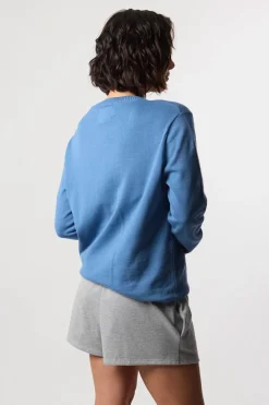 JERSEY KNITTED FISH SKY BLUE