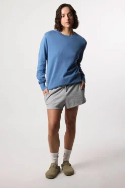 JERSEY KNITTED FISH SKY BLUE