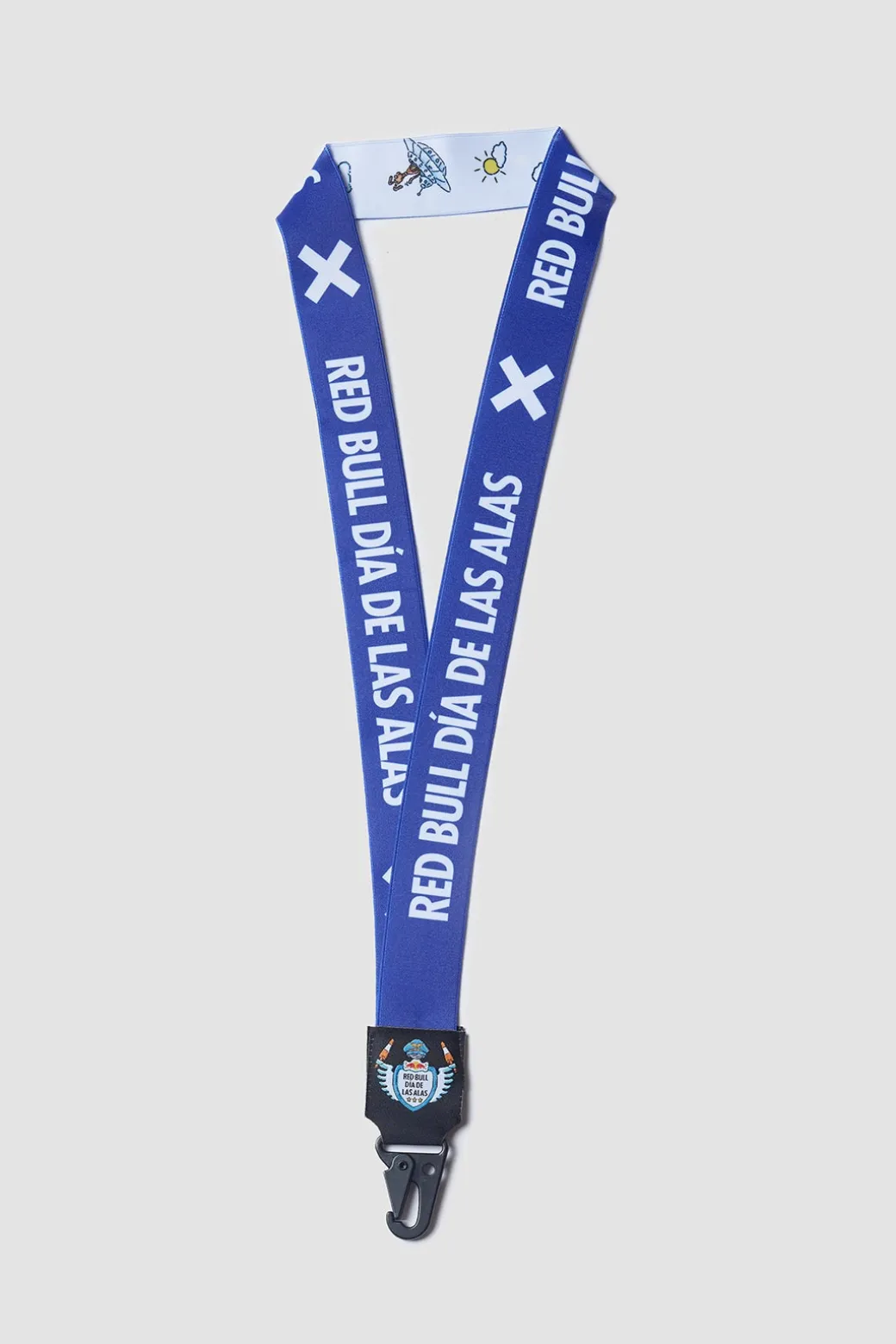 NAVY RED BULL LANYARD