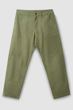 PANTALÓN STRAIGHT PATCHED IGUANA GREEN