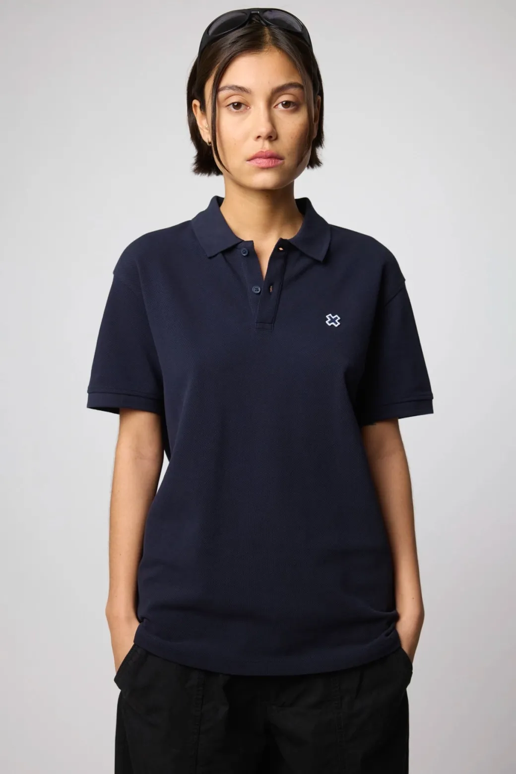 POLO PATCH AZUL MARINO