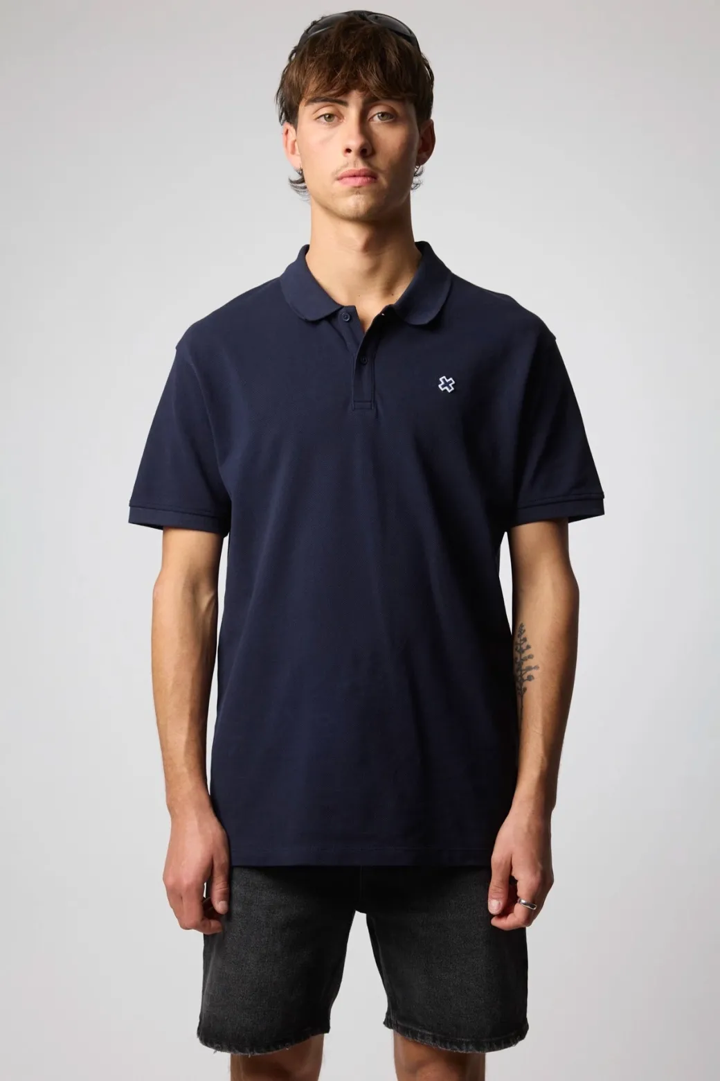 POLO PATCH AZUL MARINO