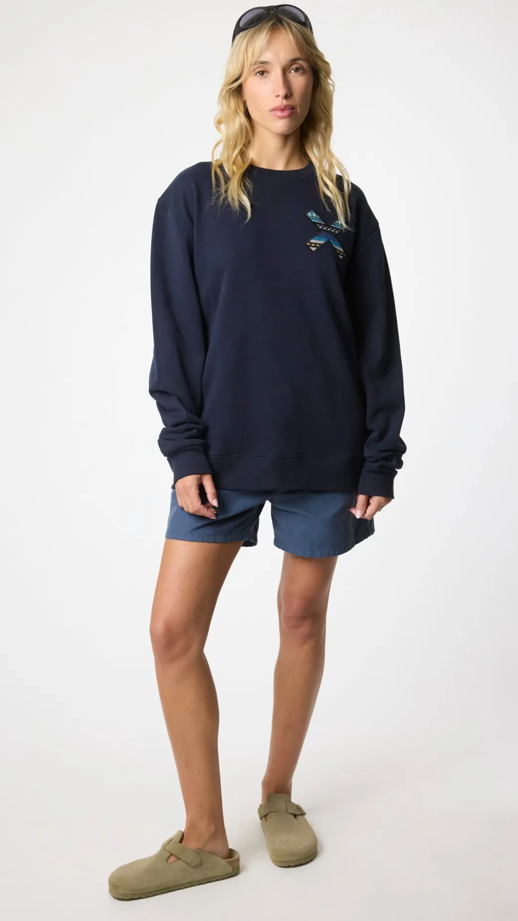SUDADERA CLASSIC AZUL MARINO